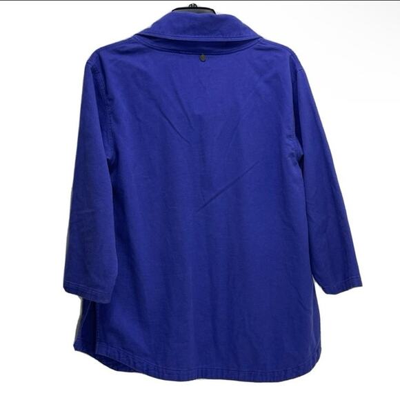 Soft Surroundings Cowl Neck Button Popover Sweatshirt Sz s - Picture 5 of 5